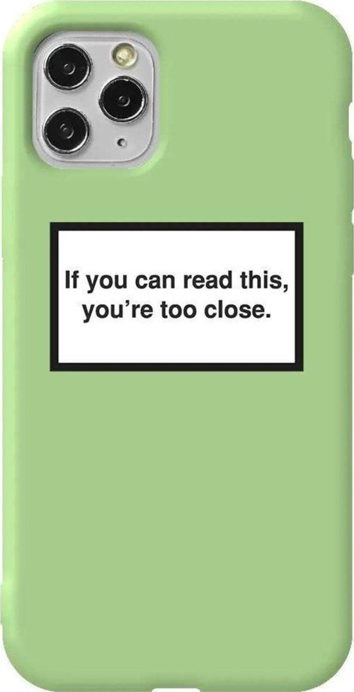 İphone 11 Pro Max Açik Yesil Renkli Silikon Telefon Kılıfı - Too Close