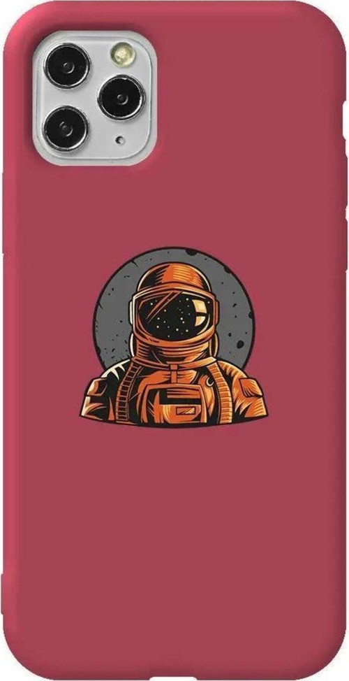 İphone 11 Pro Max Bordo Renkli Silikon Telefon Kılıfı - Marsli
