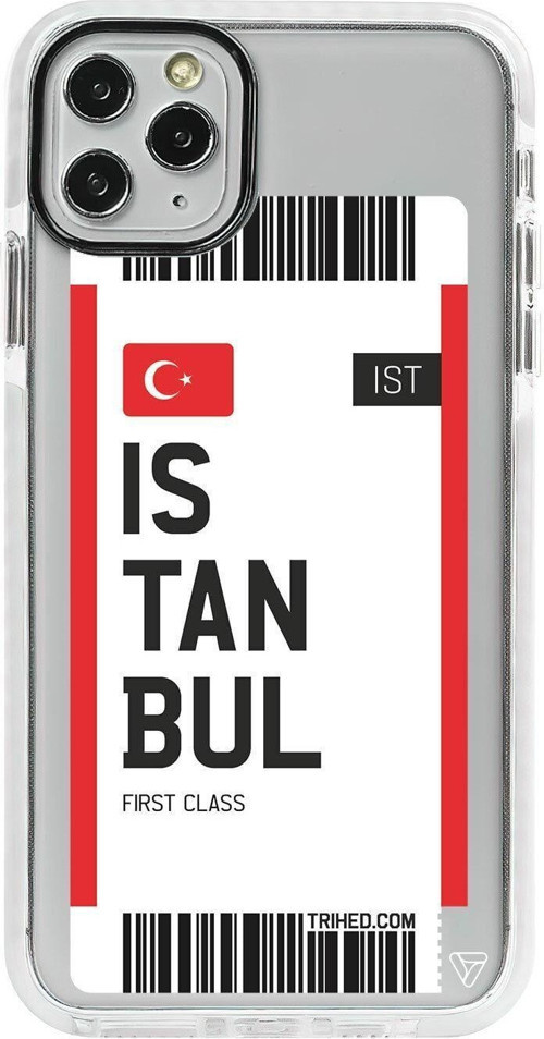 İphone 11 Pro Max Beyaz Impact Istanbul Bileti Premium Telefon Kılıfı