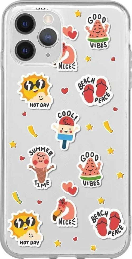İphone 11 Pro Max Seffaf Telefon Kılıfı - Summer Vibes