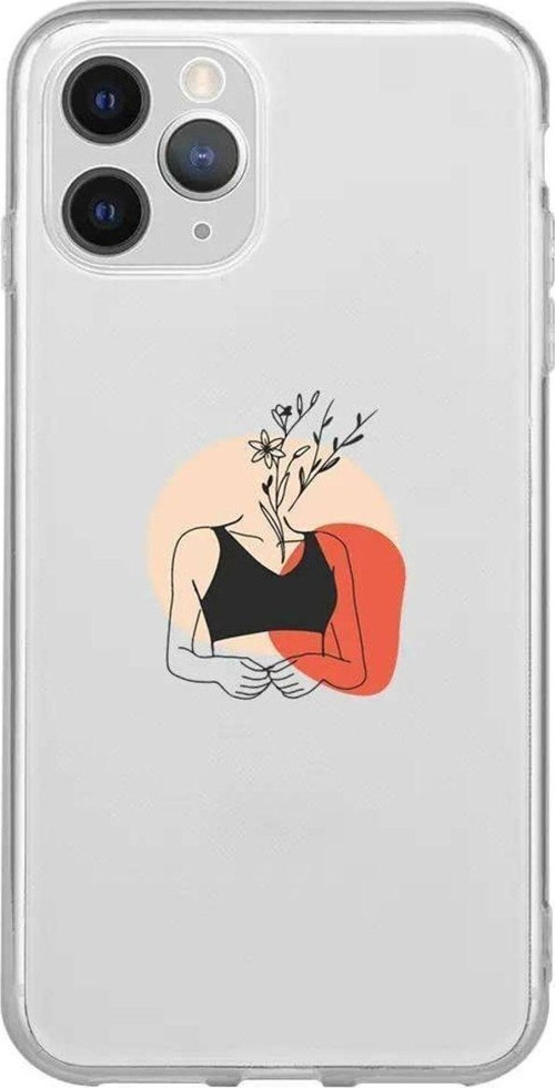 İphone 11 Pro Max Seffaf Telefon Kılıfı - Flower Girl