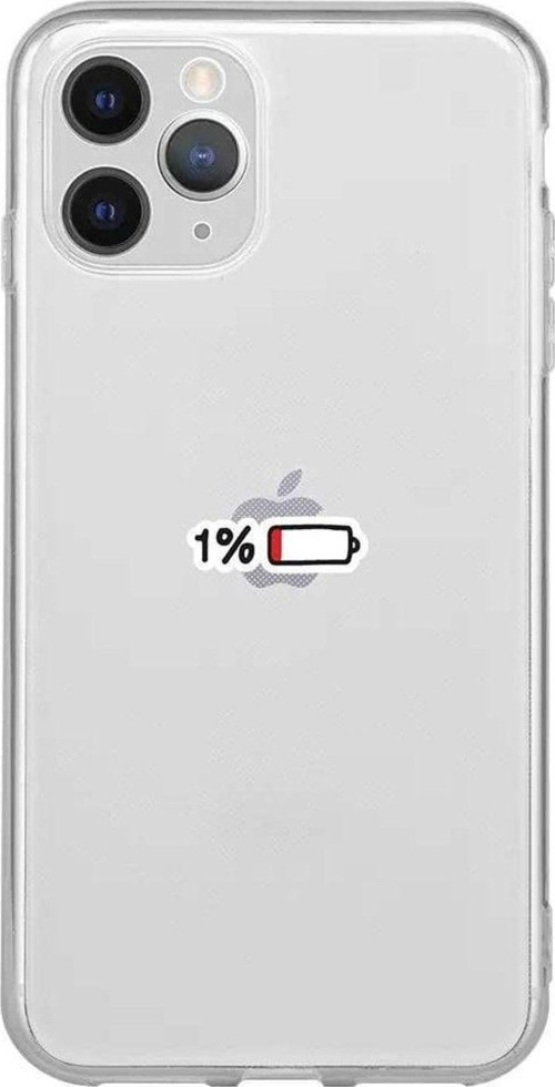 İphone 11 Pro Max Seffaf Telefon Kılıfı - Low Charge
