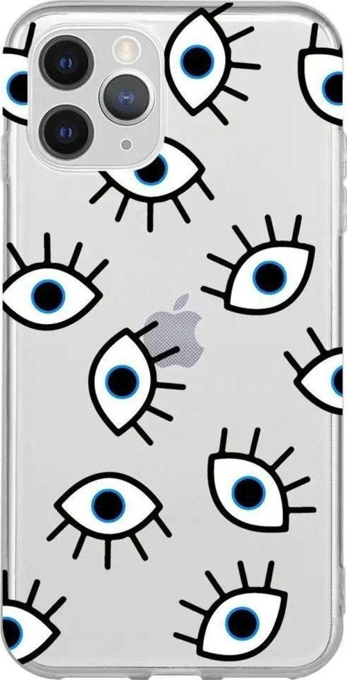 İphone 11 Pro Seffaf Telefon Kılıfı - Random Eyes