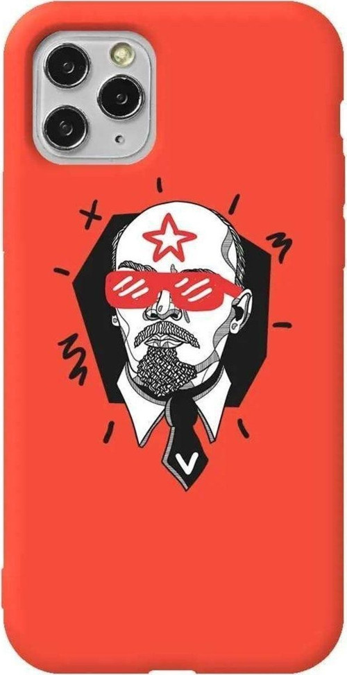 İphone 11 Pro Turuncu Renkli Silikon Telefon Kılıfı - Lenin