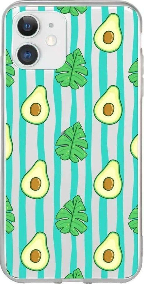 iPhone 11 Seffaf Telefon Kılıfı - Avokado