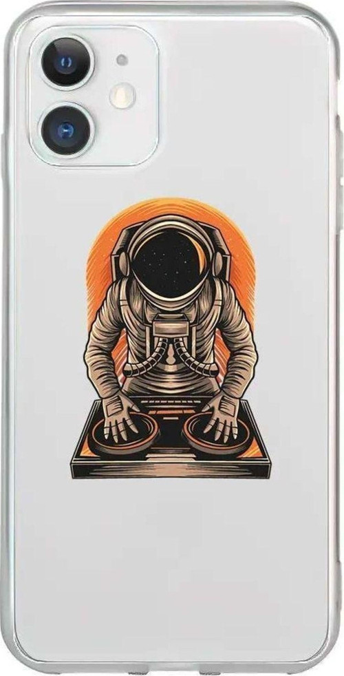 iPhone 11 Seffaf Telefon Kılıfı - Dj Astronot