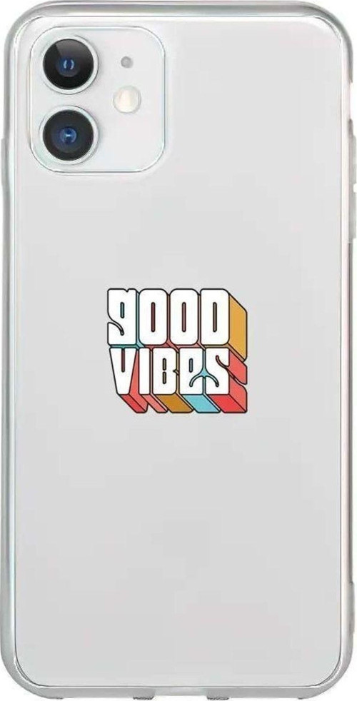 iPhone 11 Seffaf Telefon Kılıfı - Good Vibes