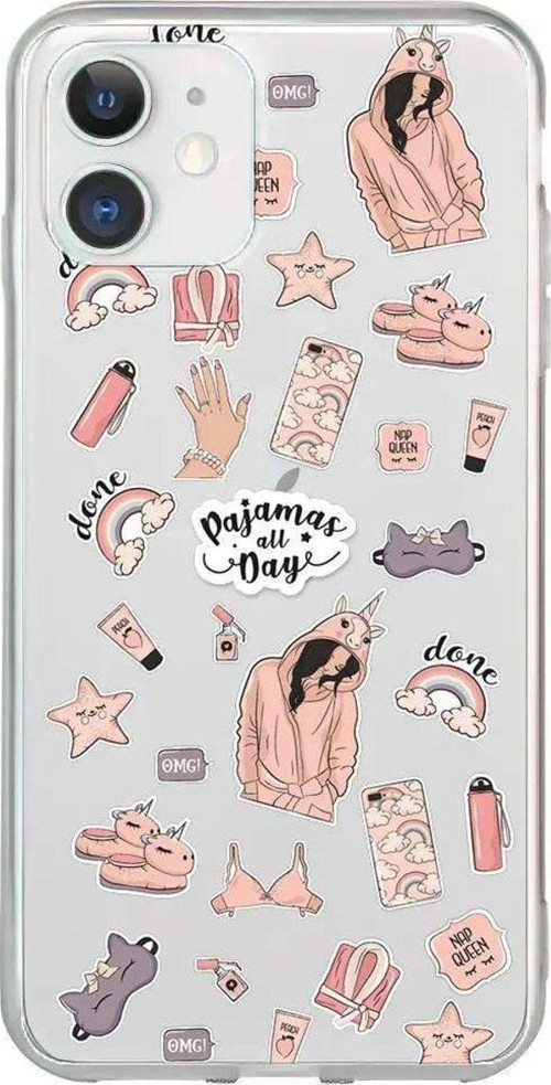 iPhone 11 Seffaf Telefon Kılıfı - Pajamas All Day