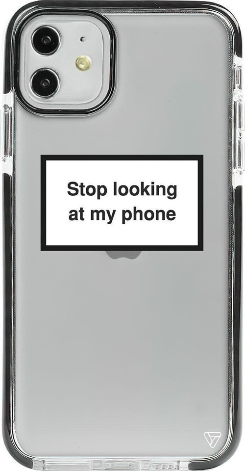 iPhone 11 Siyah Impact Stop Looking 2 Premium Telefon Kılıfı