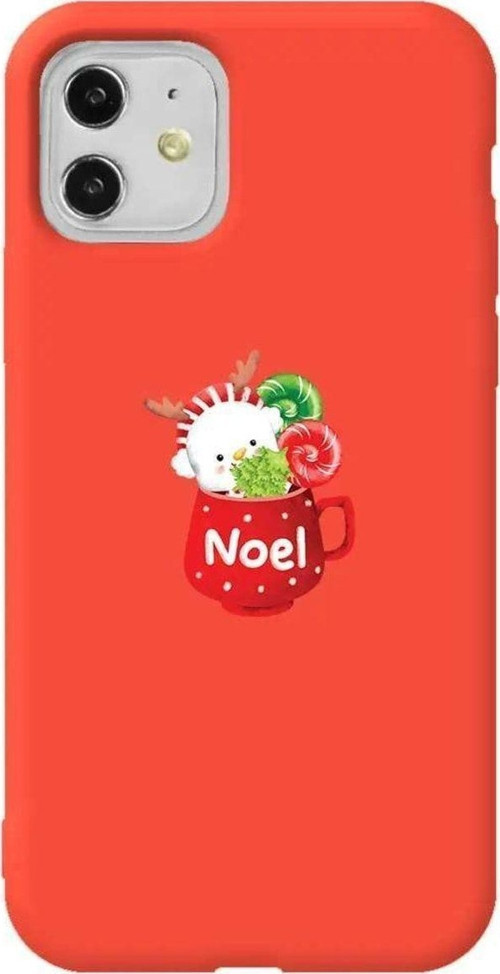 iPhone 11 Turuncu Renkli Silikon Telefon Kılıfı - A Cup Of Xmas 5