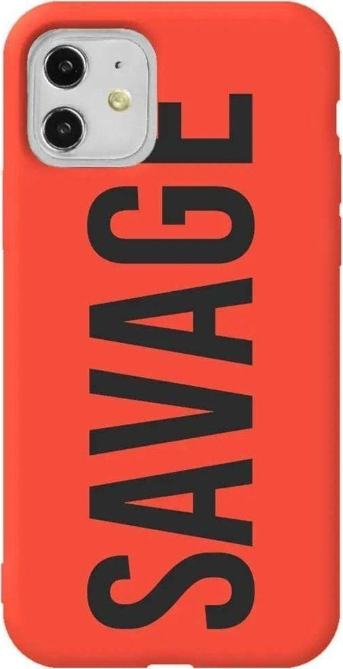 iPhone 11 Turuncu Renkli Silikon Telefon Kılıfı - Savage