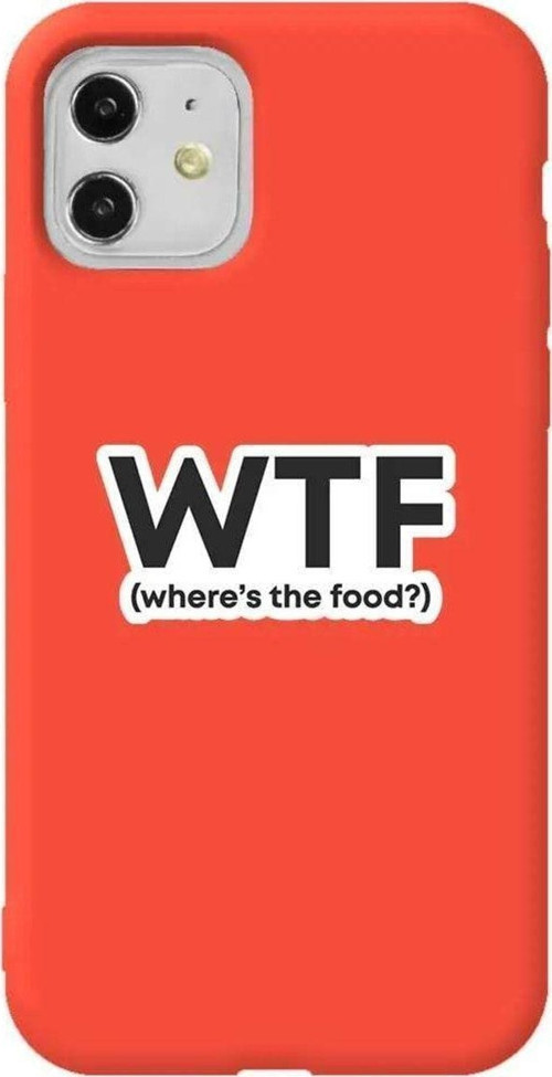 iPhone 11 Turuncu Renkli Silikon Telefon Kılıfı - Wtf