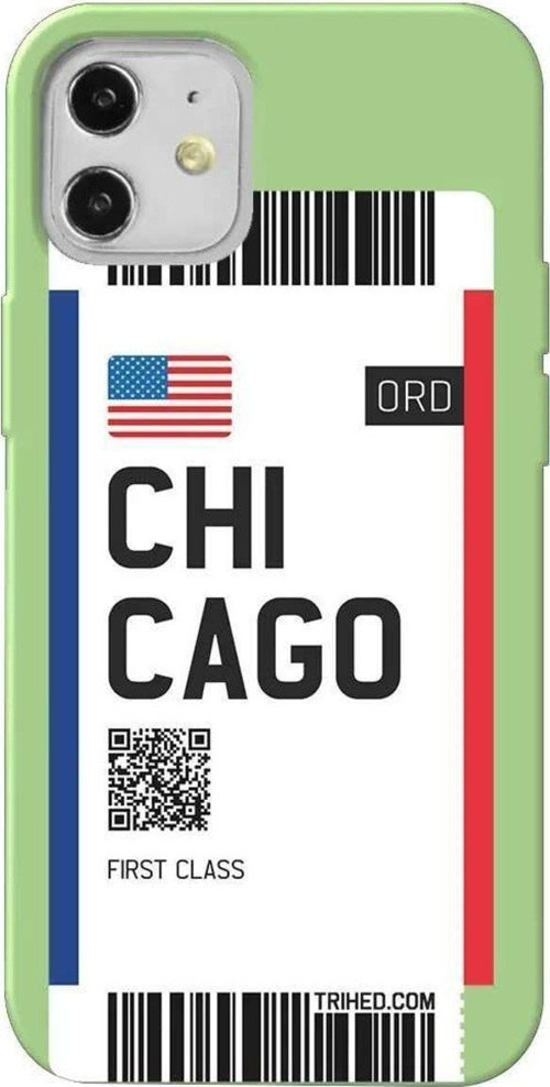 İphone 12 Mini Açik Yesil Renkli Silikon Telefon Kılıfı - Chicago Bileti