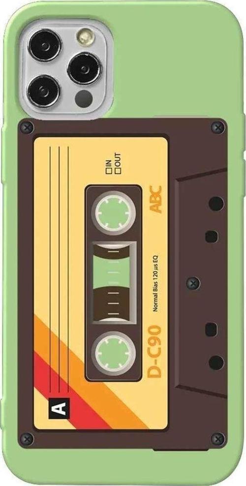 İphone 12 Pro Açik Yesil Renkli Silikon Telefon Kılıfı - Awesome Kaset