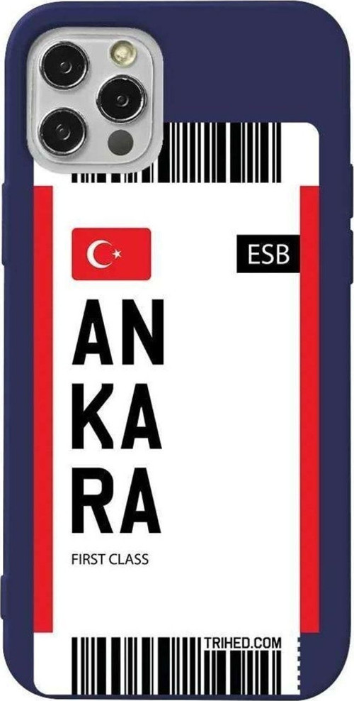 İphone 12 Pro Lacivert Renkli Silikon Telefon Kılıfı - Ankara Bileti