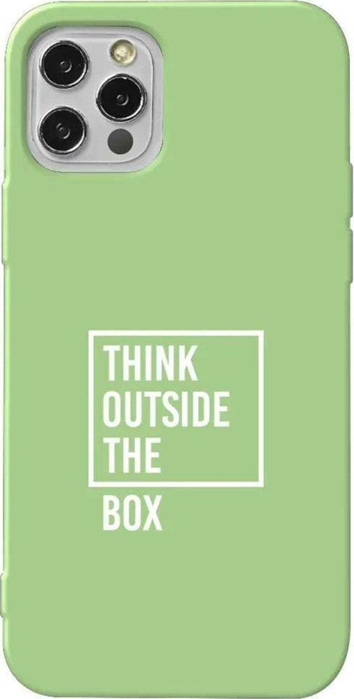 İphone 12 Pro Max Açık Yeşil Renkli Silikon Telefon Kılıfı - Outside Box 2