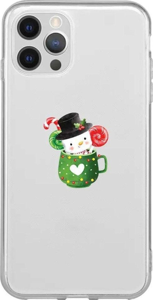 İphone 12 Pro Max Seffaf Telefon Kılıfı - A Cup Of Xmas