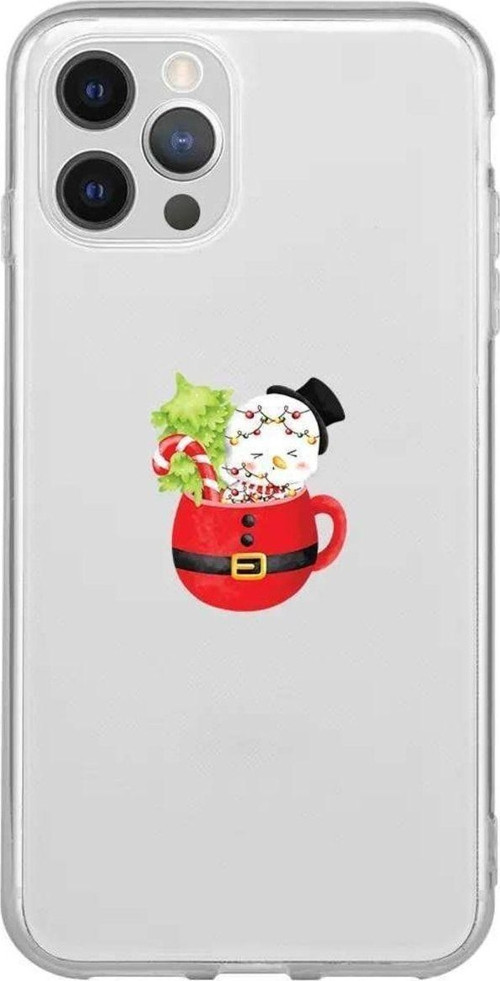 İphone 12 Pro Max Seffaf Telefon Kılıfı - A Cup Of Xmas 7