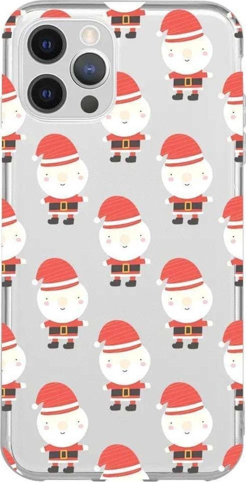 İphone 12 Pro Max Seffaf Telefon Kılıfı - Cartoon Claus