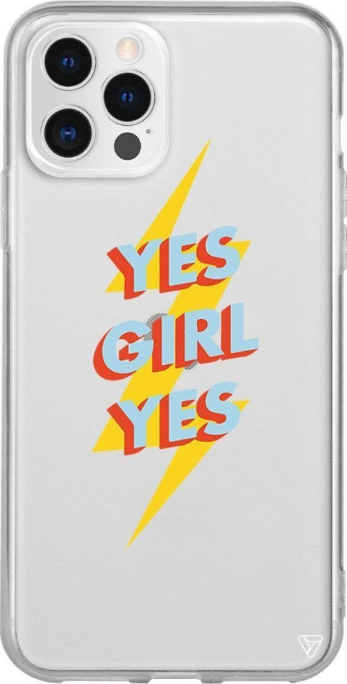 İphone 12 Pro Max Seffaf Telefon Kılıfı - Yes Girl