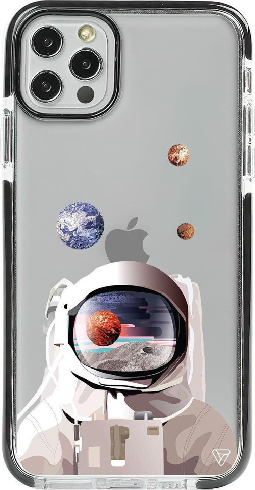 İphone 12 Pro Max Siyah Impact Astronotun Gözünden Premium Telefon Kılıfı