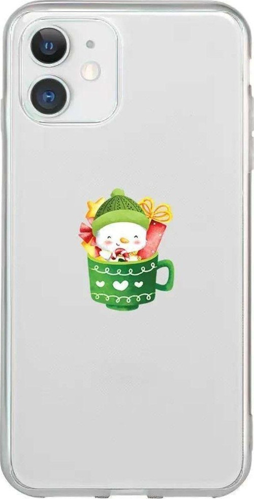 iPhone 12 Seffaf Telefon Kılıfı - A Cup Of Xmas 8