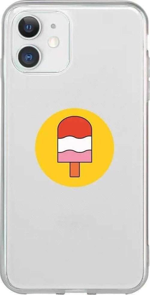 iPhone 12 Seffaf Telefon Kılıfı - Ice Cream
