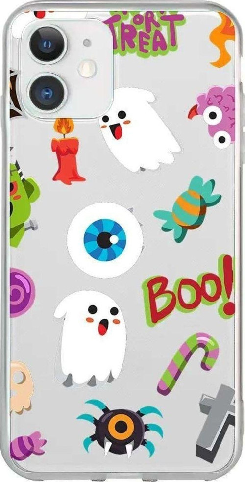 iPhone 12 Seffaf Telefon Kılıfı - Trick Or Treat