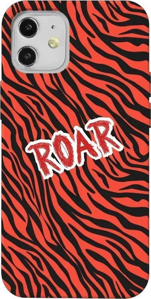 iPhone 12 Turuncu Renkli Silikon Telefon Kılıfı - Roar