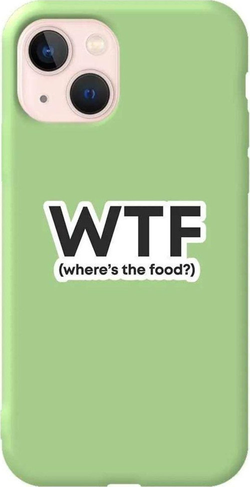 iPhone 13 Açık Yeşil Renkli Silikon Telefon Kılıfı - Wtf