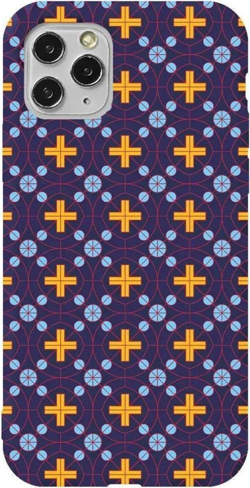 İphone 11 Pro Max Lacivert Renkli Silikon Telefon Kılıfı - Ottomans Tiles