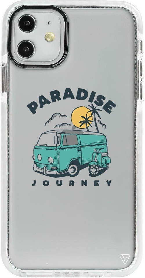 iPhone 11 Beyaz Impact Paradise Premium Telefon Kılıfı