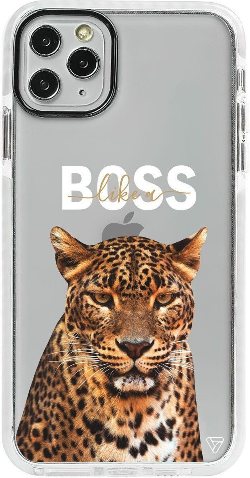 İphone 11 Pro Beyaz Impact Asil Leopar Premium Telefon Kılıfı