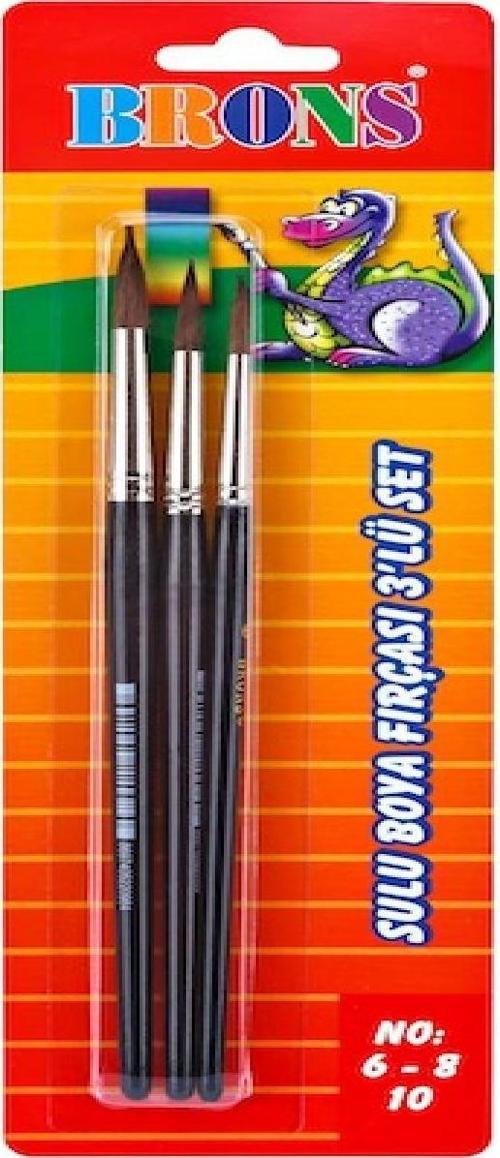 SULUBOYA FIRÇA SETİ 3 LÜ (6-8-10) BR-245