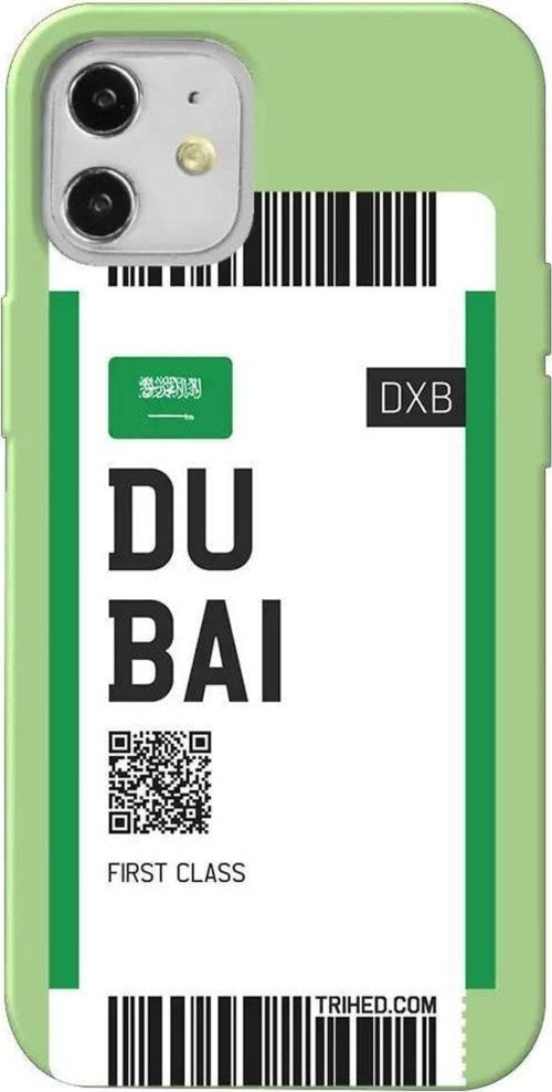 İphone 12 Mini Açik Yesil Renkli Silikon Telefon Kılıfı - Dubai Bileti