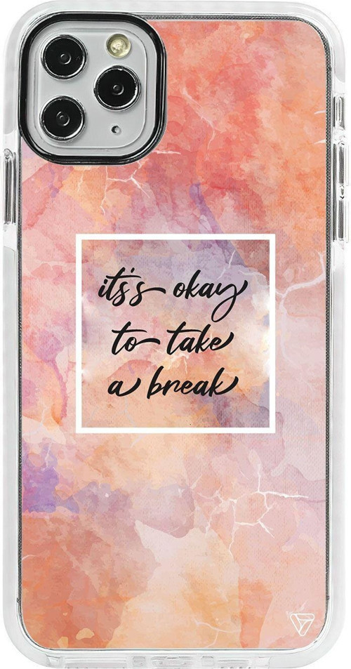 İphone 11 Pro Max Beyaz Impact Take A Break Premium Telefon Kılıfı