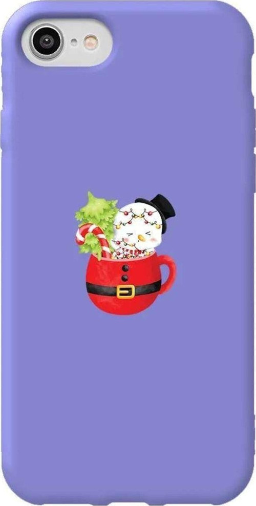 iphone Se 2020 Lila Renkli Silikon Telefon Kılıfı - A Cup Of Xmas 7