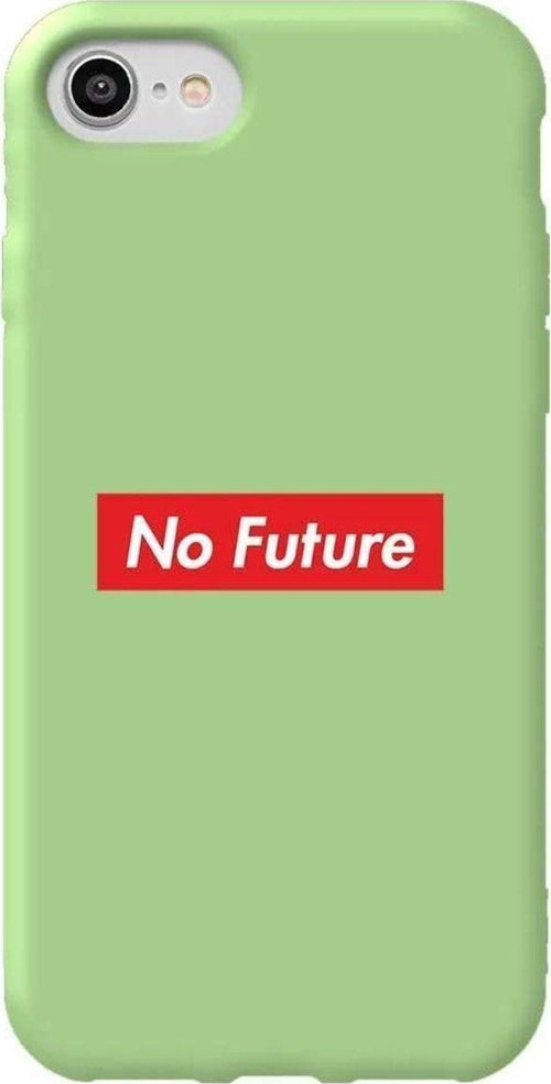 iphone Se 2020 Açik Yesil Renkli Silikon Telefon Kılıfı - No Future
