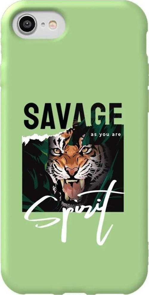 iphone Se 2020 Açik Yesil Renkli Silikon Telefon Kılıfı - Savage 2