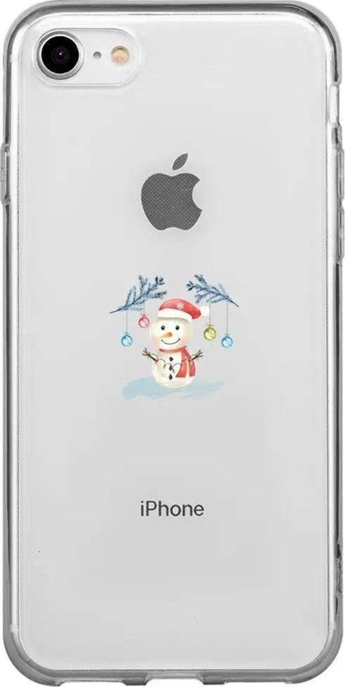 iphone Se 2020 Uyumlu Seffaf Telefon Kılıfı - Sugar Snowman