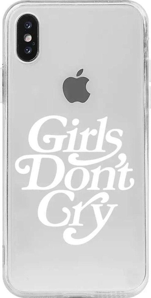 İphone X Seffaf Telefon Kılıfı - Girls Don't Cry