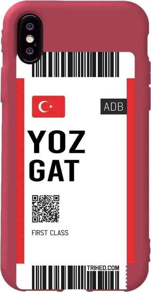 İphone X Bordo Renkli Silikon Telefon Kılıfı - Yozgat Bileti