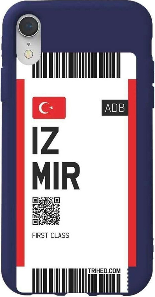 İphone XR Lacivert Renkli Silikon Telefon Kılıfı - Izmir Bileti