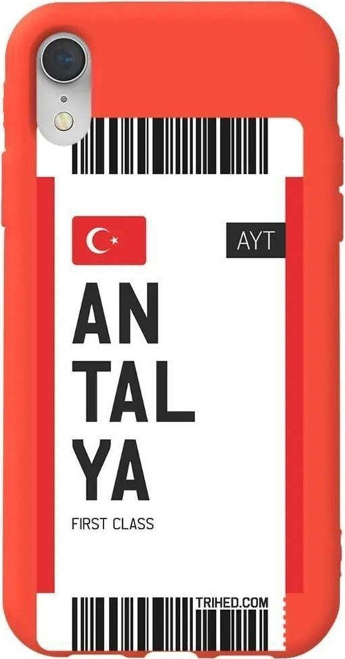 İphone XR Turuncu Renkli Silikon Telefon Kılıfı - Antalya Bileti