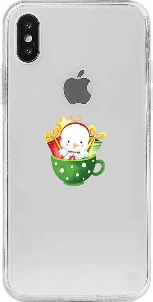 İphone XS Seffaf Telefon Kılıfı - A Cup Of Xmas 6
