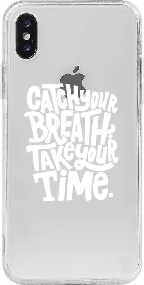 İphone XS Max Seffaf Telefon Kılıfı - Catch Your Breath