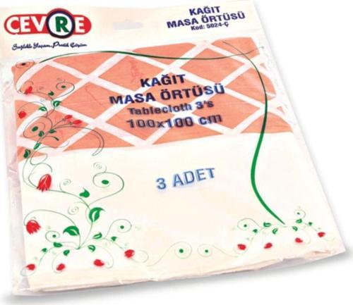 Kağıt Masa Örtüsü 3'Lü 100X100