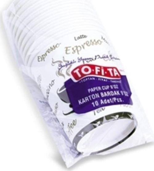 Tofıta Karton Bardak 7 Oz 10 Lu