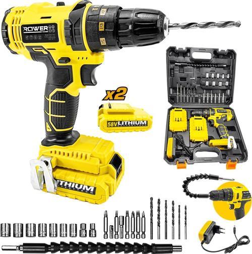 RWRX-3069 Çift Li-ion Bataryalı XT-Rail Metal Şanzıman Darbeli Matkap 27 Parçalı Vidalama