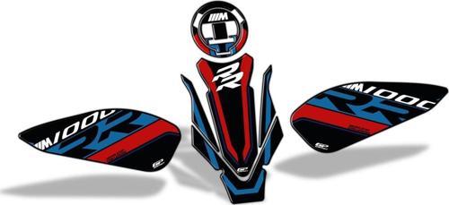 BMW M 1000 RR 2021-2024 Uyumlu Tank Pad Seti Siyah